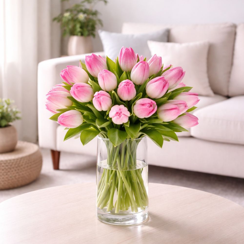 Verse Roze Tulpen